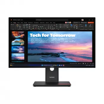 Monitor Lenovo ThinkVision T27QD-40, 68,6 cm (27 inch), 2560 x 1440 pixeli, Wide Quad HD, LED, 6 ms, negru