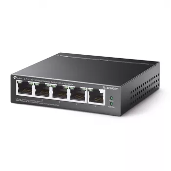 Switch PoE desktop TP-Link 5 porturi 10/100Mbps cu 4 porturi, neadministrat, Fast Ethernet (10/100), duplex integral, Power over Ethernet (PoE)