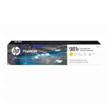 Cartuș original HP 981Y Extra High Yield PageWide galben