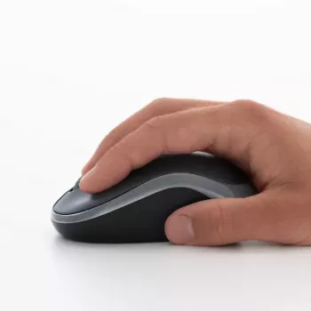 Mouse Logitech M185 fără fir roșu