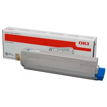 OKI 44844507 (C831/C841) Toner Cartridge, 10,000 pages, Cyan