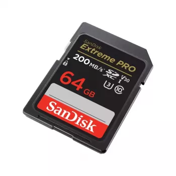 WESTERN DIGITAL SanDisk Extreme PRO 64 GB card de memorie SDXC 200MB/s 90MB/s UHS-I Clasa 10 U3 V30