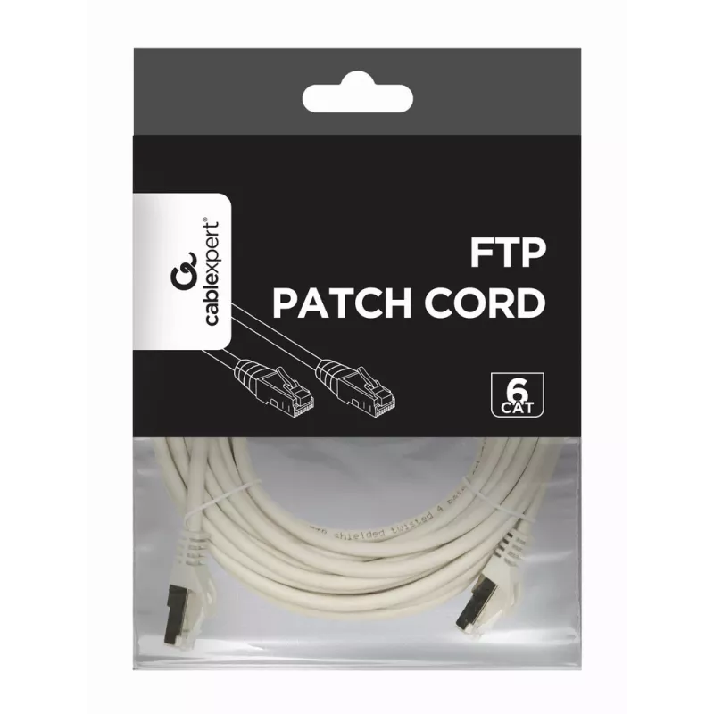 Cablu patch GEMBIRD - CAT6 - FTP - 7,5m - gri