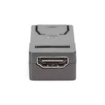 DIGITUS ASSMANN DisplayPort adapter, DP - HDMI type A M/F,w/interlock, CE black