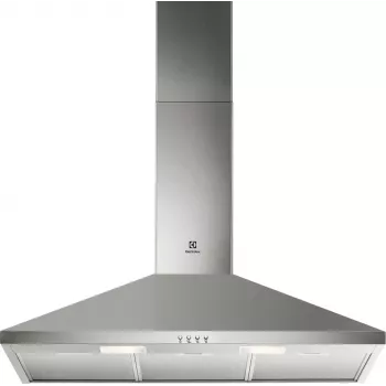 Hotă de perete Electrolux LFC319X, oțel inoxidabil, 898×(69–102)×450 mm, 420 m³/h, 3 trepte, filtre metalice
