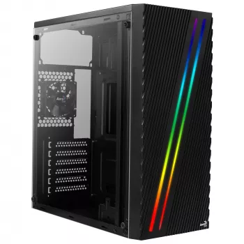 Carcasă Aerocool Streak Midi Tower neagră