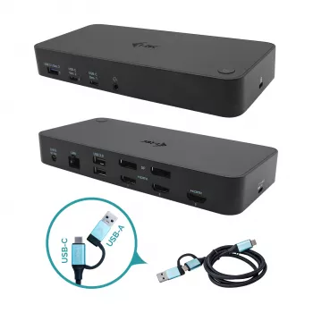 Stație de andocare i-tec USB 3.0 / USB-C / Thunderbolt, 3x 4K + Power Delivery 100W
