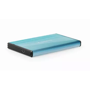 Carcasă HDD Gembird EE2-U3S-3-B — 2,5 inch single-bay, SATA, Mini‑USB A, până la 7 TB, albastru