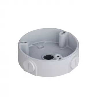 Cutie de joncțiune DAHUA PFA136 — albă, filet 1/2 inch, Ø11 cm, înălțime 33,5 mm, sarcină max. 1 kg