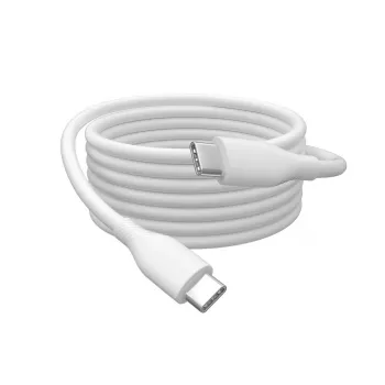 DIGITUS USB-C Silicone charging cable USB-C - USB-C USB 2.0 60W - 50cm White