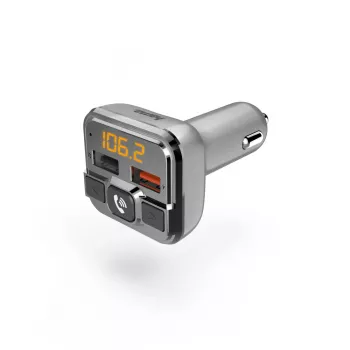 Hama 00014165 FM transmitter 87.6 - 107.9 MHz Cigar lighter Silver