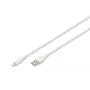 Cablu de încărcare din silicon USB DIGITUS USB-A - Lightning USB 2.0 12W - 2m alb
