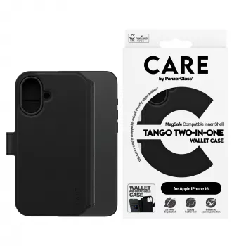 Husă portofel 2 în 1 PanzerGlass CARE™ by ® Tango cu MagSafe pentru iPhone 16