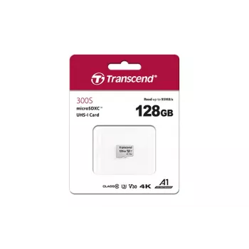 Card TRANSCEND Micro SDXC 300S 128 GB UHS-I U3 fără adaptor
