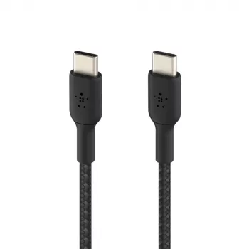 Cablu BELKIN USB-C la USB-C împletit 1 m negru