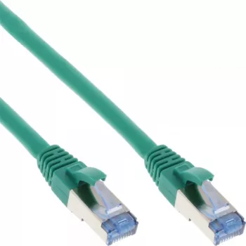 Cablu patch InLine S/FTP PiMF Cat.6A fără halogen 500MHz verde 10m