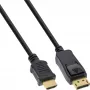 Cablu convertor DisplayPort la HDMI InLine 17183 3m negru