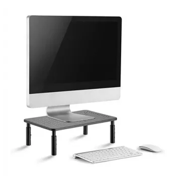 Suport de monitor de birou independent GEMBIRD MS-TABLE-01 — un singur ecran, capacitate 20 kg, negru, reglare manuală a înălțimii 100–140 mm