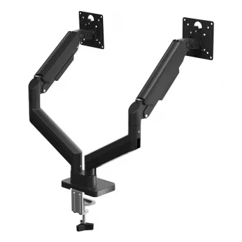 Braț dublu reglabil pentru monitor montat pe birou GEMBIRD 17-32 inch, negru