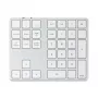 Tastatură numerică wireless Bluetooth extinsă Satechi ST-XLABKS, argintiu