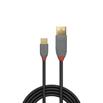 Cablu Lindy 3 m USB 2.0 Type-A la Type-C, Anthra Line