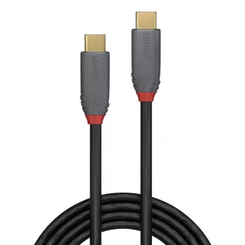 Lindy Cablu USB 3.2 Type-C la Type-C 1,5m, 20Gbps, 5A, PD, Anthra Line