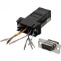 Adaptor modular StarTech.com DB9 la RJ45 - F/F, DB-9, RJ-45, negru