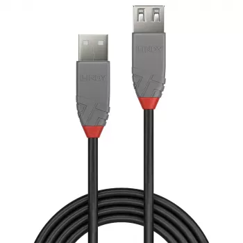 Cablu prelungitor Lindy 3m USB 2.0 Type-A, Anthra Line