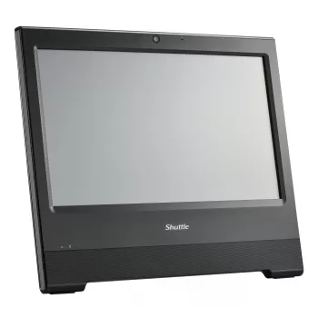 Barebone All-In-One Shuttle X50V9U3, ecran single-touch 15,6 inch (rezistiv), Intel i3-1315U, WiFi, IP54, fără ventilator, funcționare permanentă 24/7