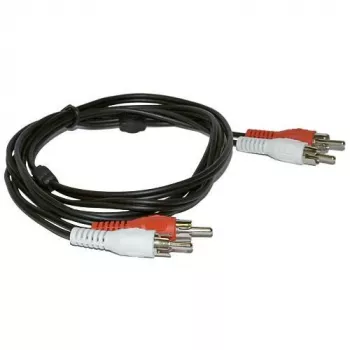 Cablu audio Microconnect AUDCC5 5 m 2 x RCA negru