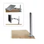 Stâlp cu clemă de birou Lindy 450 mm, argintiu