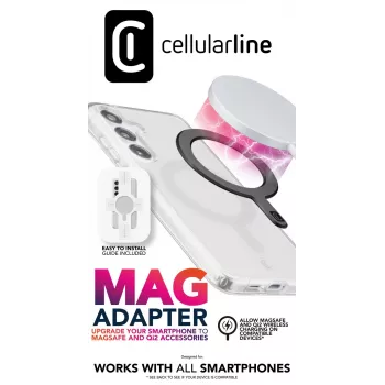 Cellularline Mag Adapter Adhesive magnetic ring for smartphones, MagSafe ecosystem enabler
