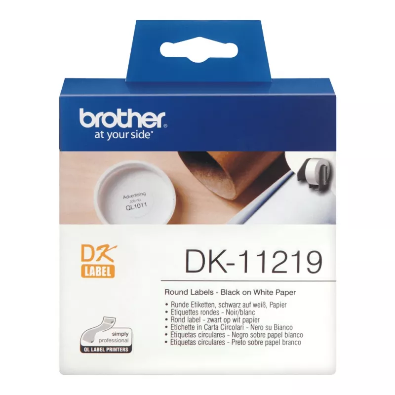 Etichetă imprimantă Brother DK-11219 alb