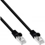Cablu patch InLine SF/UTP Cat.5e, negru, 0,5 m