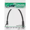 Cablu patch InLine SF/UTP Cat.5e, negru, 0,5 m
