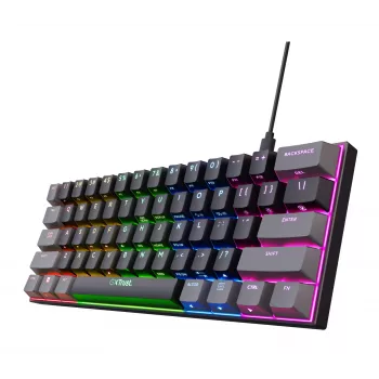 Tastatură Trust GXT 867 Acira Gaming USB QWERTY US English neagră