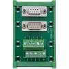 Conector de fir InLine 92501M bloc de borne / D-Sub 9 verde