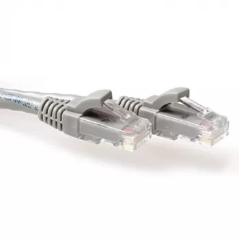 Cablu patch ACT gri 2,5 m U/UTP CAT6A cu protecție anti-agățare a clemei, cu conectori RJ45