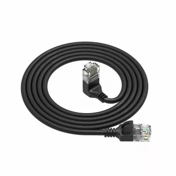 Cablu patch slim ACT U/UTP CAT6A LSZH cu RJ45 DC4903, negru, 3 metri