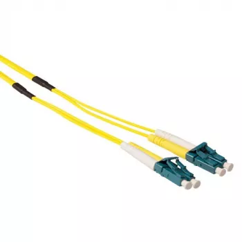 Cablu fibră optică ACT 20 metri Singlemode 9/125 OS2 duplex ranforsat cu conectori LC