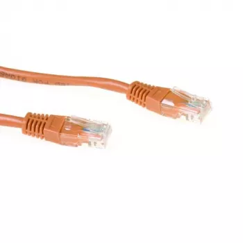 ACT Brown 1 meter U/UTP CAT6 patch cable with RJ45 connectors