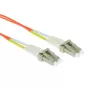 Cablu patch din fibră optică ACT, 5 metri, LSZH, multimod 62,5/125 OM1, duplex, cu conectori LC