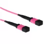 Cablu patch fibră optică ACT 20 metri multimod 50/125 OM4 polaritate B cu conectori MTP mamă