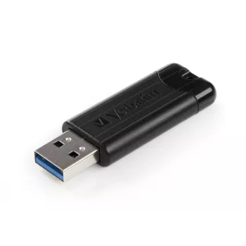 Verbatim PinStripe 3.0 - USB 3.0 Drive 256GB  - Black, 256 GB, USB Type-A, 3.2 Gen 1 (3.1 Gen 1), Slide, 7 g, Black