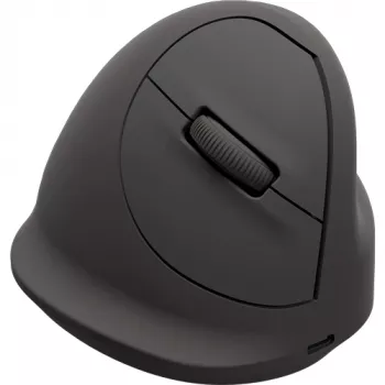 Mouse vertical wireless Fellowes Breyta Plus+, mouse vertical ergonomic pentru dreptaci cu protecție antibacteriană, mărime mare