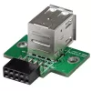 Adaptor header plăci de bază USB StarTech.com 2 porturi, IDC, USB 2.0, negru, verde, oțel inoxidabil, 20 mm, 125 mm, 230 mm