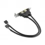 Adaptor plăcuță slot low profile StarTech.com 2 porturi USB A mamă