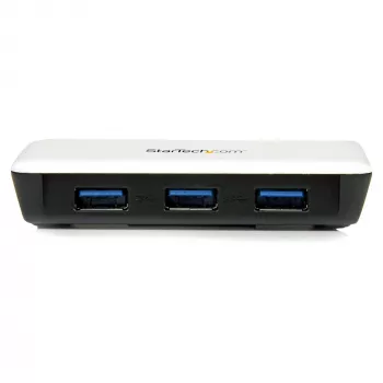 StarTech.com Adaptor rețea NIC USB 3.0 la Gigabit Ethernet cu hub 3 porturi - Alb
