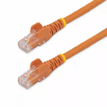 StarTech.com Cablu Ethernet CAT6 de 3 m - Cablu Gigabit Ethernet CAT 6 portocaliu - 250MHz 100W PoE RJ45 UTP rețea/patch fără agățare cu relief de tensiune testat individual