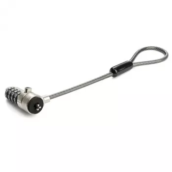 StarTech.com Buclă de extensie universală pentru cablu de blocare laptop - Blocare K-Slot antifurt cu combinație 4 cifre 6” (15cm) - Cablu de securitate pentru computer pentru a crea blocare twin/multi-head pentru mai multe dispozitive